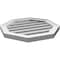Ekena Millwork Octagonal Surface Mount PVC Gable Vent: Functional, w/ 2"W x 1-1/2"P Brickmould Frame, 20"W x 20"H GVPOC20X2002SF - alternate 5
